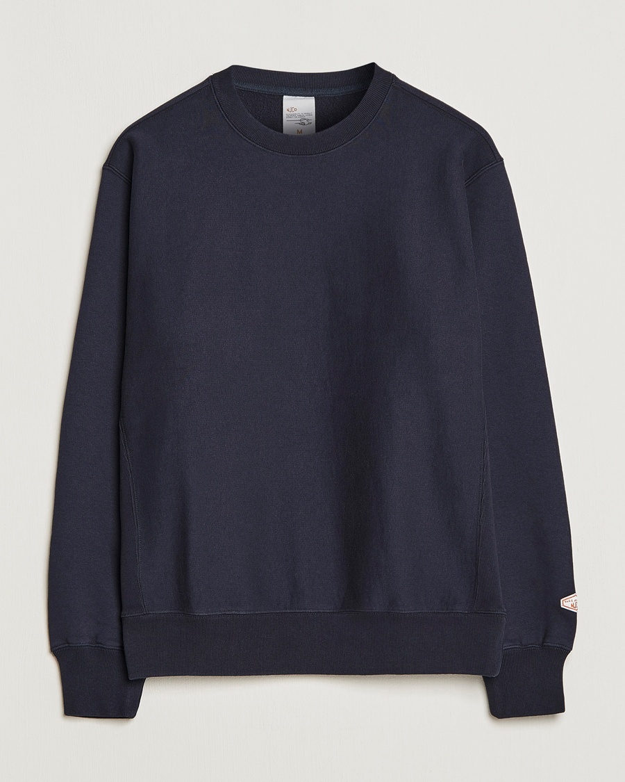 Nudie Jeans Hasse Crew Neck Sweatshirt Navy – Blå