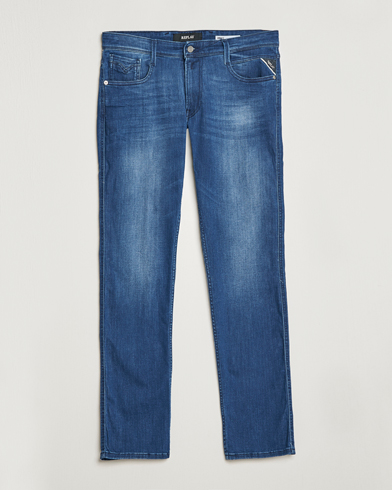 Herre |  | Replay | Anbass Powerstretch Jeans Medium Blue