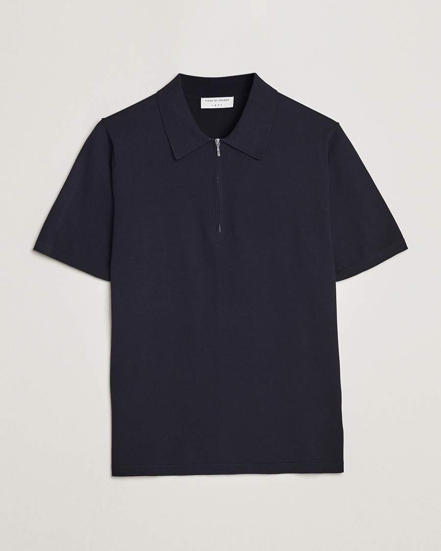 Herre | | Tiger of Sweden | Orbit Cotton Half Zip Light Ink