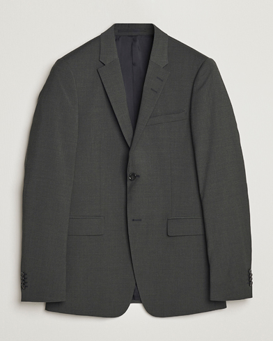 Herre | Dressjakker | Tiger of Sweden | Jerretts Wool Travel Suit Blazer Olive Extreme