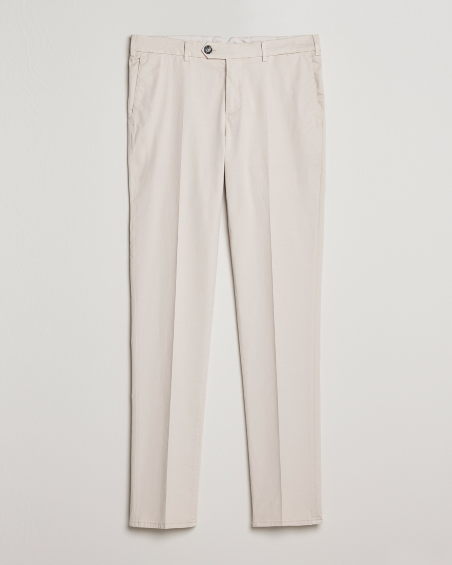 Herre | | Brunello Cucinelli | Slim Fit Cotton Chinos Off White