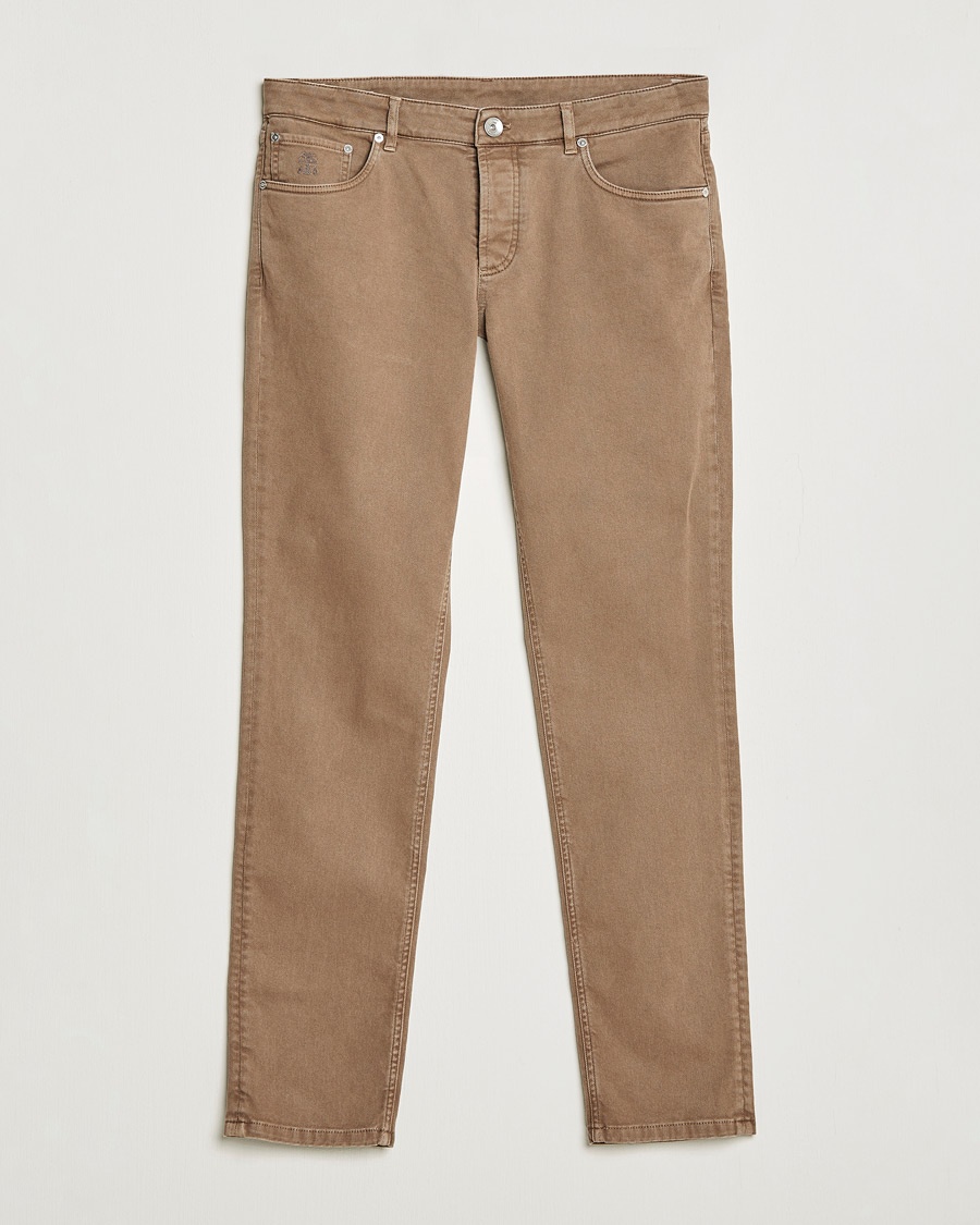 Herre | | Brunello Cucinelli | Slim Fit 5-Pocket Pants Beige
