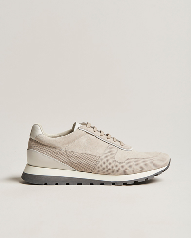 Herre |  | Brunello Cucinelli | Perforated Running Sneakers Sand