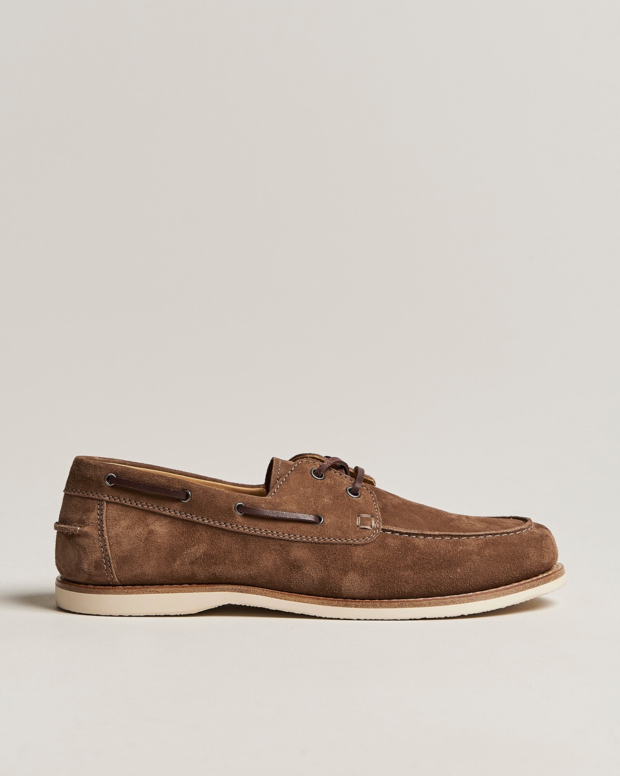 Herre | | Brunello Cucinelli | Boat Shoe Brown Suede