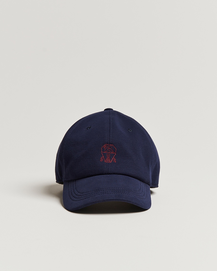 Herre | | Brunello Cucinelli | Peach Baseball Cap Navy