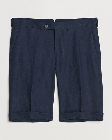 Herre | Shorts | Oscar Jacobson | Declan Linen Shorts Navy