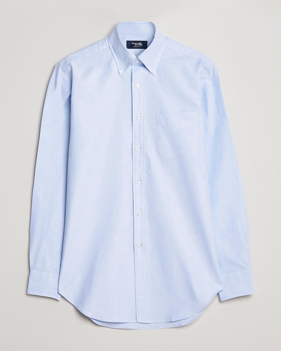 Kamakura Shirts Slim Fit Oxford BD Shirt Light Blue