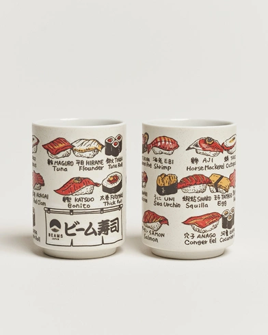 Herre | Japanese Department | Beams Japan | Ceramic Sushi Cup Set White