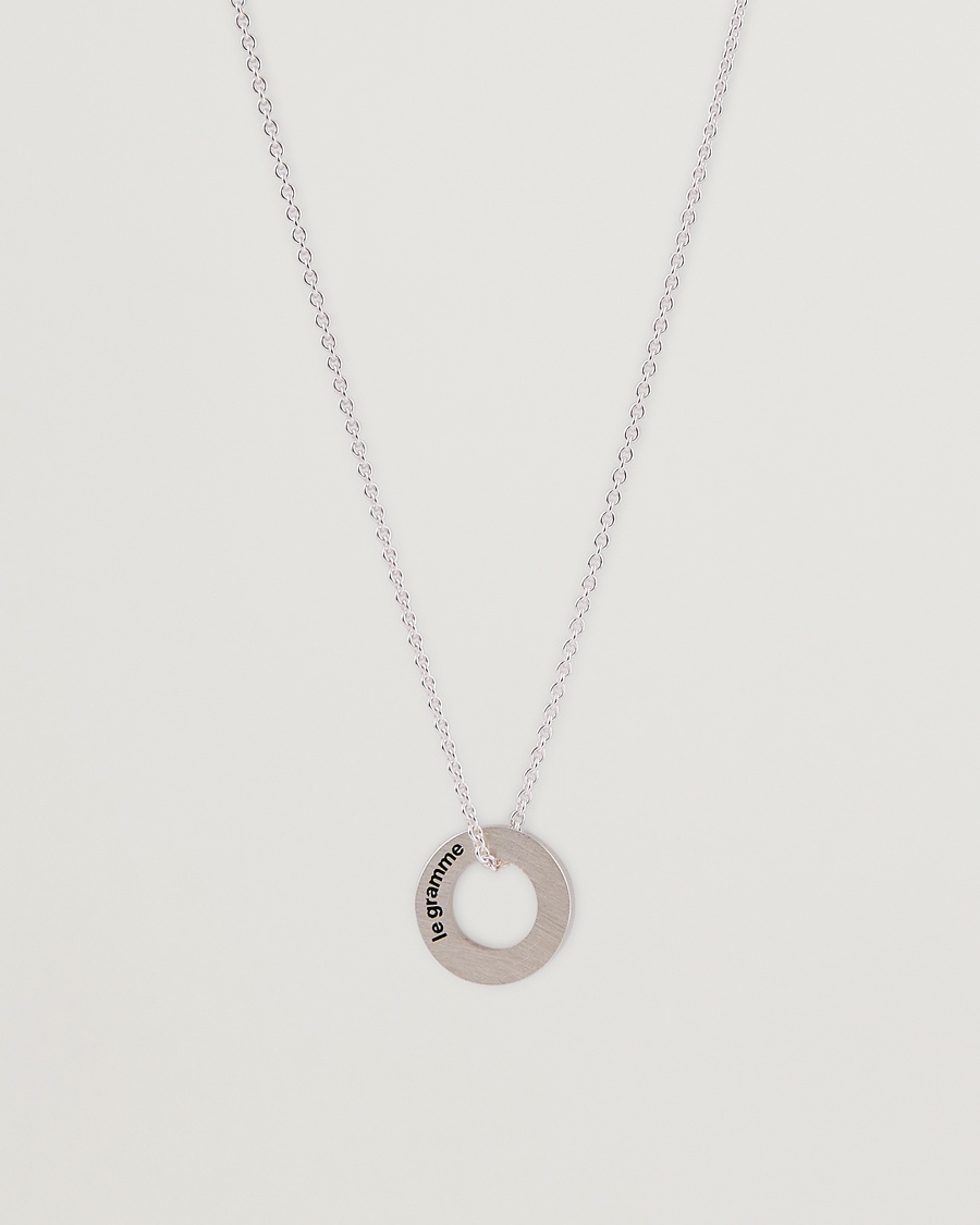 LE GRAMME Circle Necklace Le 1.1 Sterling Silver – Sølv