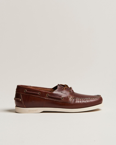 Herre | Sko | GANT | Prince Leather Boat Shoe Cognac