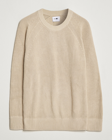 Herre | Gensere | NN07 | Jacobo Cotton Knitted Sweater Off White