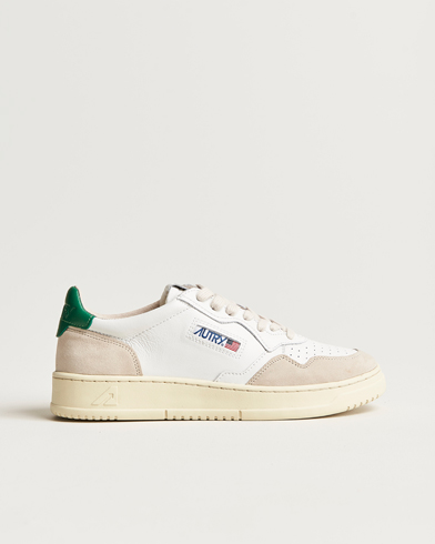 Herre | Autry | Autry | Medalist Low Leather/Suede Sneaker White/Green