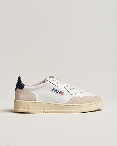 Herre |  | Autry | Medalist Low Leather/Suede Sneaker White/Blue