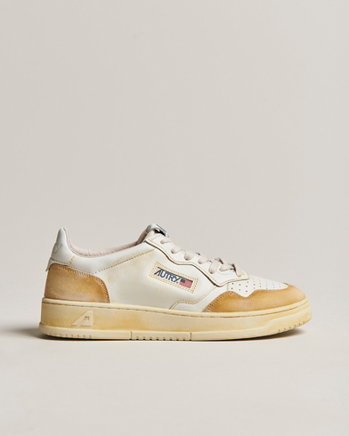 Herre |  | Autry | Super Vintage Low Leather/Suede Sneaker Leat White