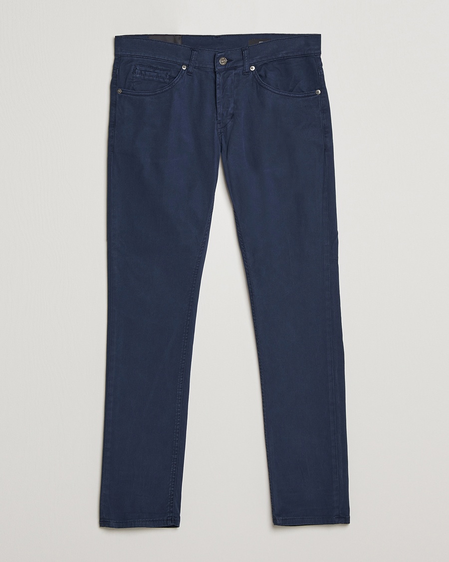 Herre | | Dondup | George Gabardine 5-Pocket Navy
