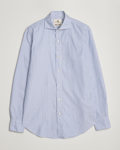 Herre |  | Finamore Napoli | Tokyo Slim Chambray Shirt Light Blue Stripe