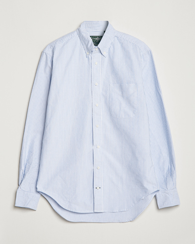 Herre |  | Gitman Vintage | Button Down Oxford Shirt Blue Stripe