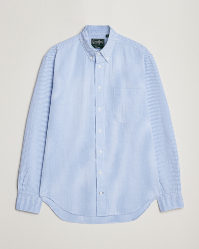 Herre | Skjorter | Gitman Vintage | Tonal Seersucker Shirt Light Blue