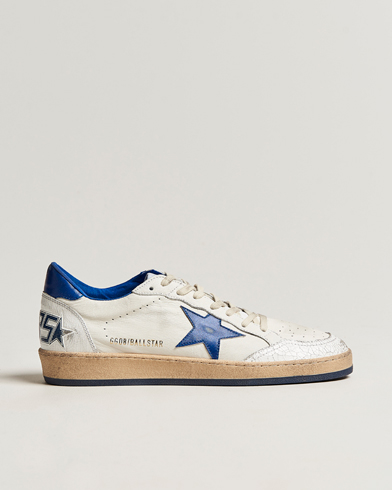 Herre | Hvite sneakers | Golden Goose Deluxe Brand | Ball Star Sneakers White/Blue 