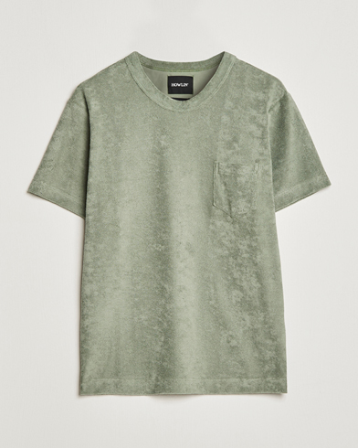 Herre |  | Howlin' | Fons Cotton Blend Terry Pocket Tee Agave