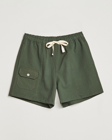 Herre |  | Howlin' | Cotton Seersucker Shorts Greenish