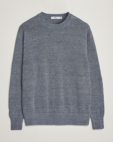 Herre | Gensere | Inis Meáin | Donegal Washed Linen Crew Neck Stone