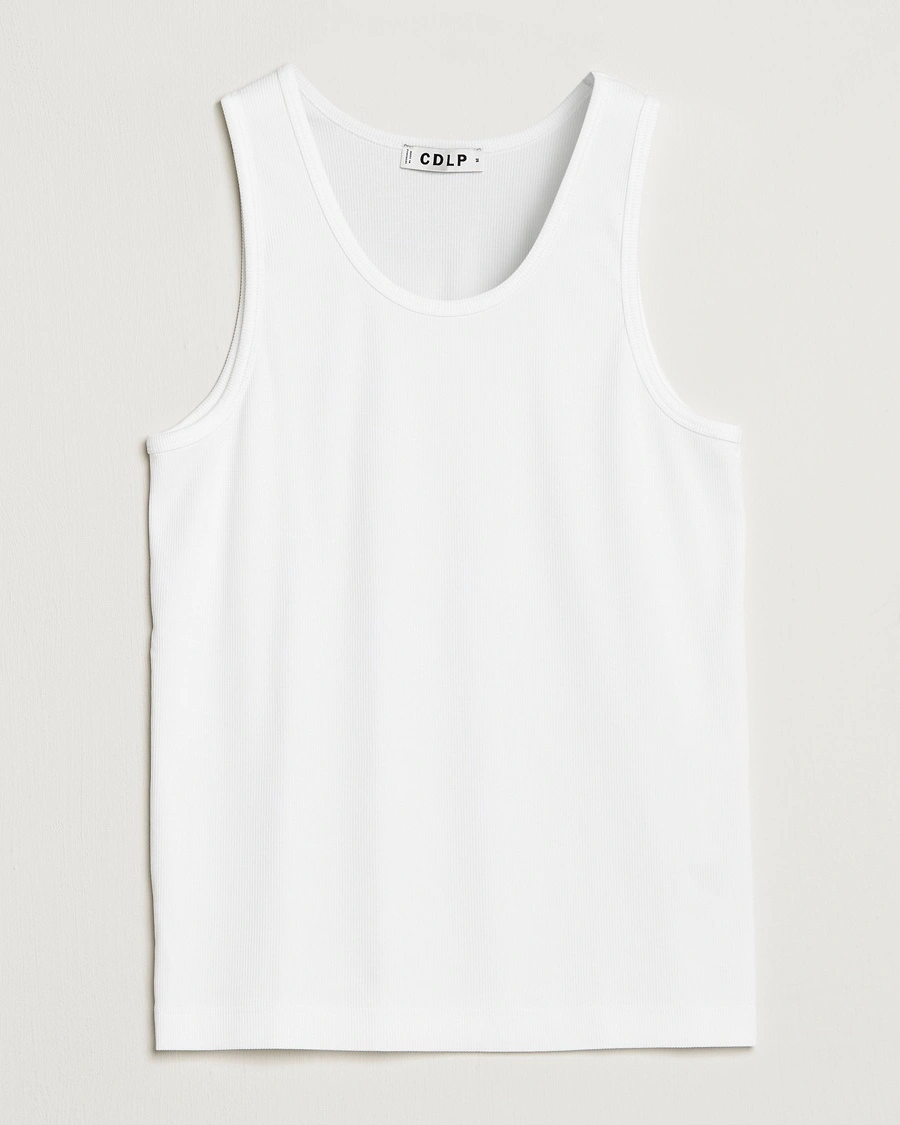 CDLP Rib Tank Top White – Hvit
