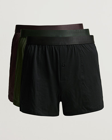 Herre | Boksershorts | CDLP | 3-Pack Boxer Shorts Black/Army/Brown