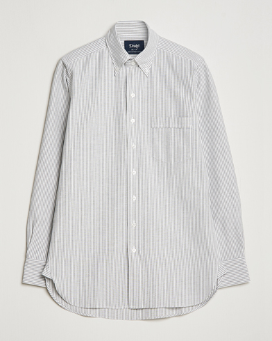 Herre | Oxfordskjorter | Drake's | Striped Button Down Oxford Shirt Black
