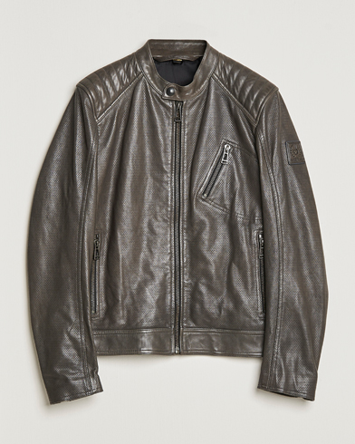 Herre | Skinnjakker | Belstaff | V Racer Air Leather Jacket Dark Grey