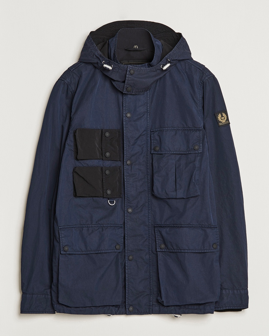 Herre | Belstaff | Belstaff | Deploy Cotton/Nylon Field Jacket Dark Ink/Black