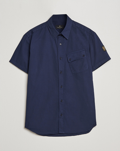 Herre | Kortermede skjorter | Belstaff | Short Sleeve Pitch Shirt Neep Navy