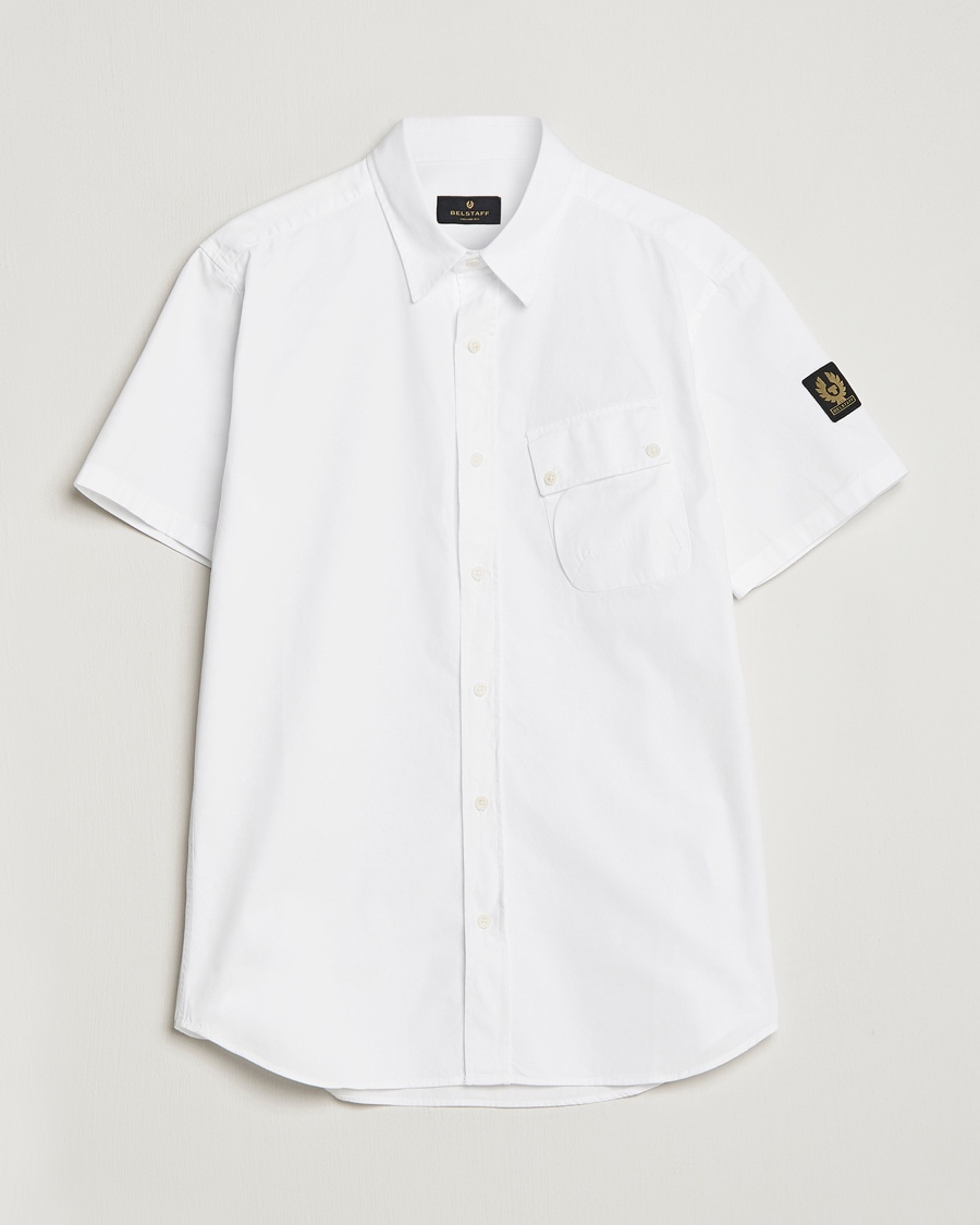 Belstaff Short Sleeve Pitch Shirt White – Hvit