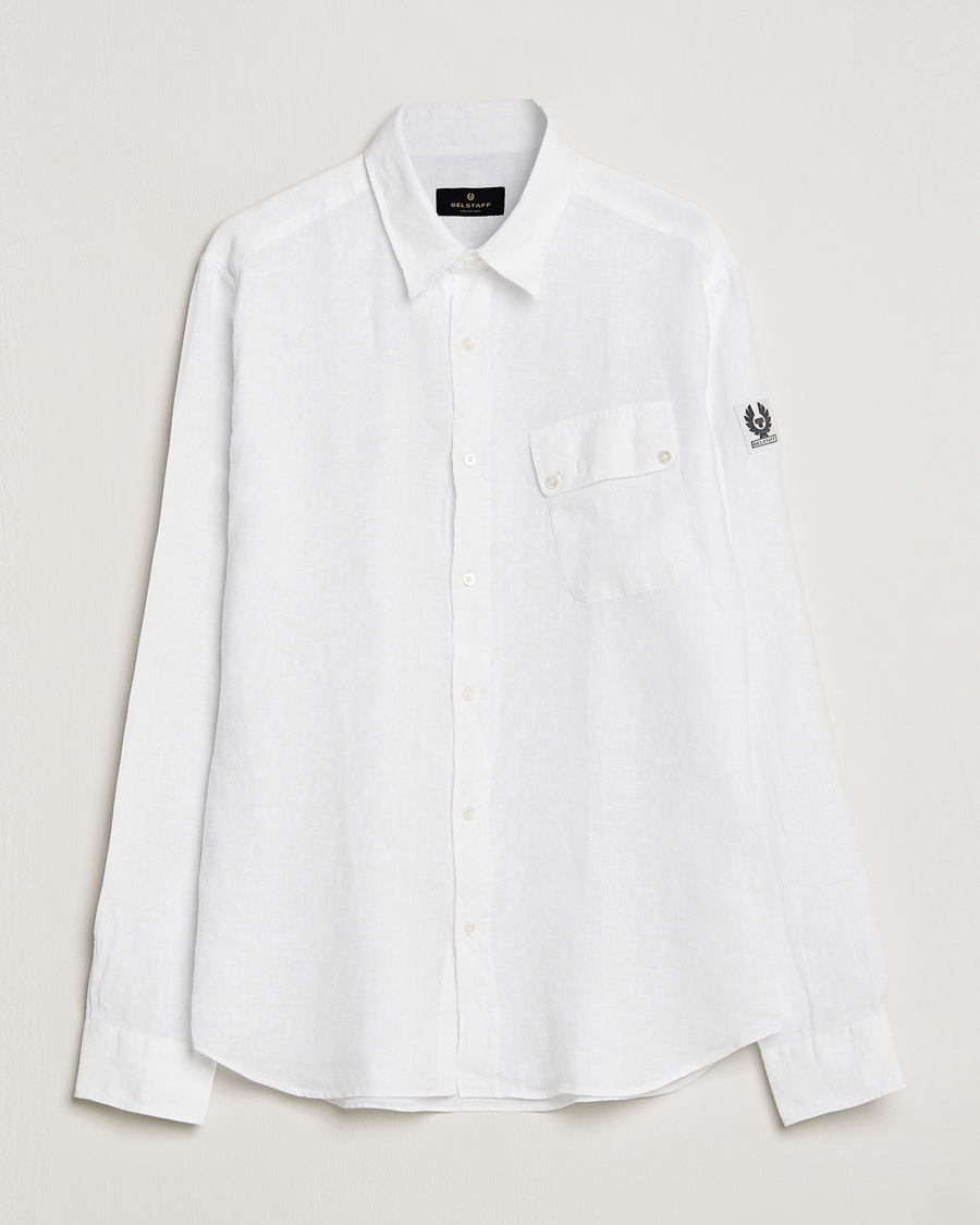 Herre | | Belstaff | Pitch Linen Pocket Shirt White