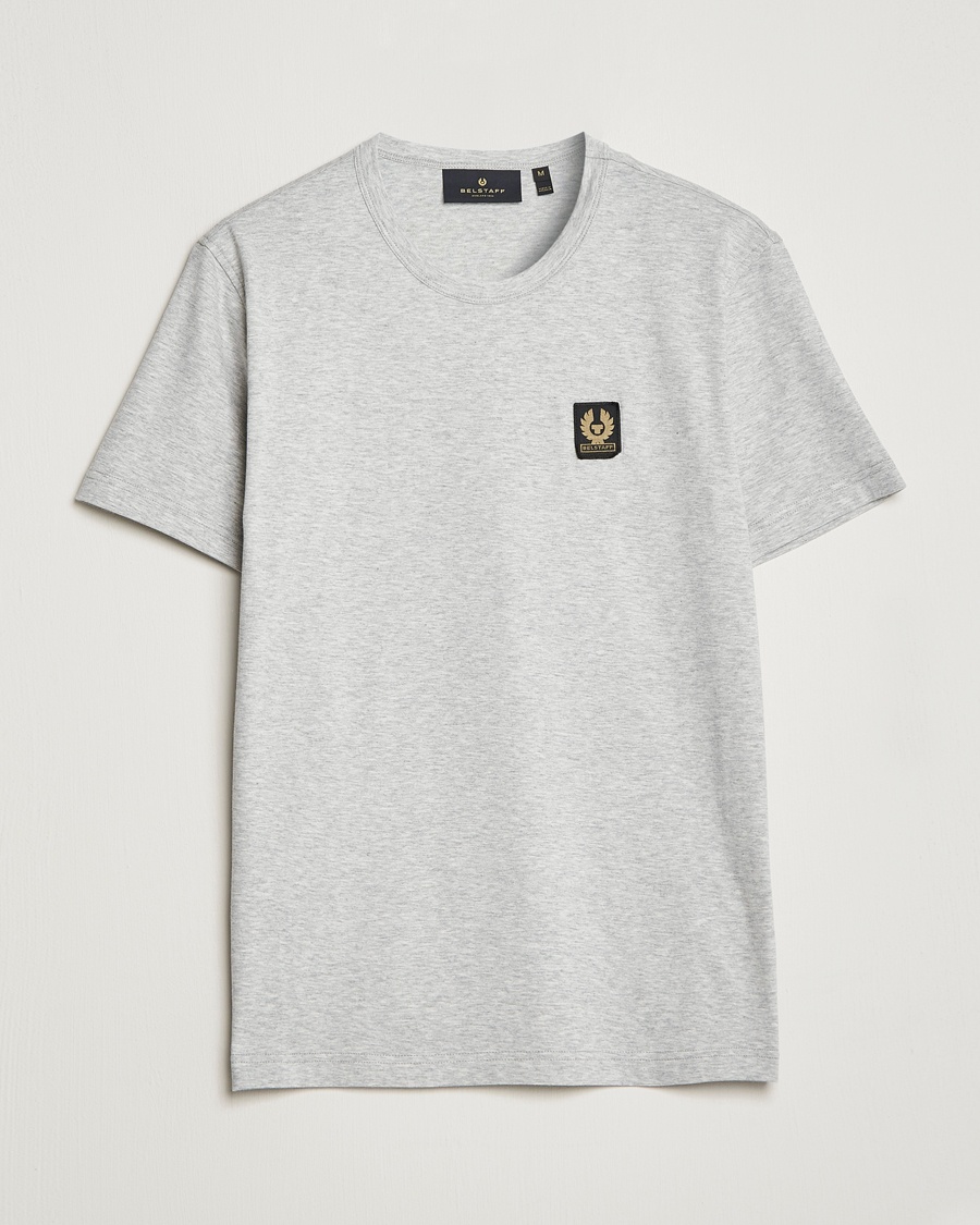 Herre |  | Belstaff | Cotton Logo T-Shirt Old Silver Heather