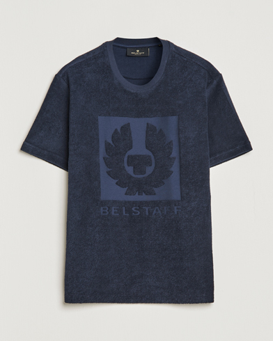 Herre |  | Belstaff | Turret Terry Logo T-Shirt Dark Ink