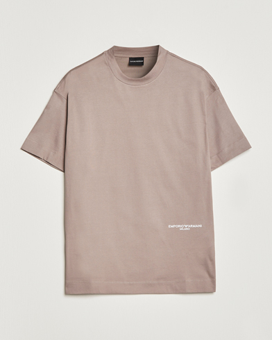 Herre | Emporio Armani | Emporio Armani | Cotton T-Shirt Beige