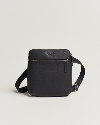 Herre |  | Emporio Armani | Leather Messeager Bag Black