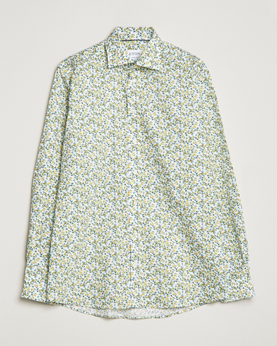 Herre |  | Eton | Signature Twill Contemporary Fit Shirt Lemon Print