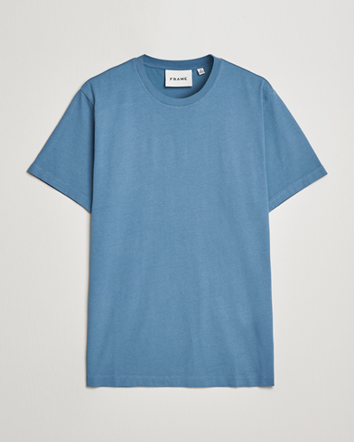 Herre | FRAME | FRAME | Logo T-Shirt Grey Blue
