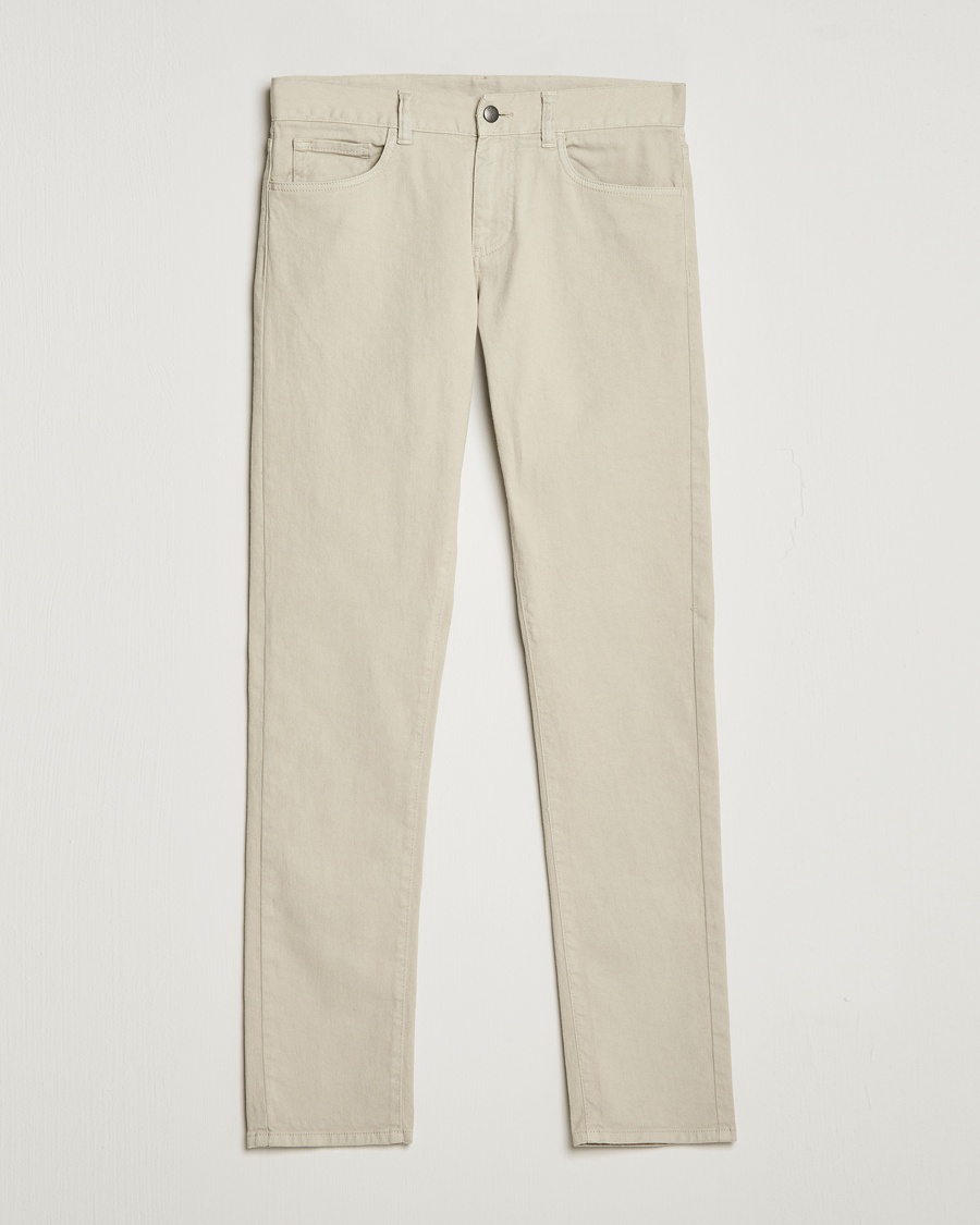 Herre | | Canali | Slim Fit 5-Pocket Pants Beige