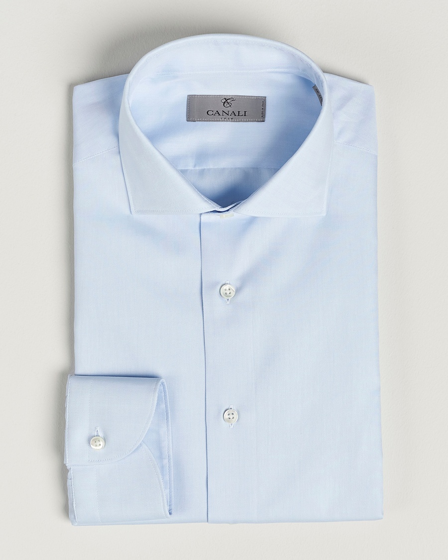  Slim Fit Cotton Shirt Light Blue