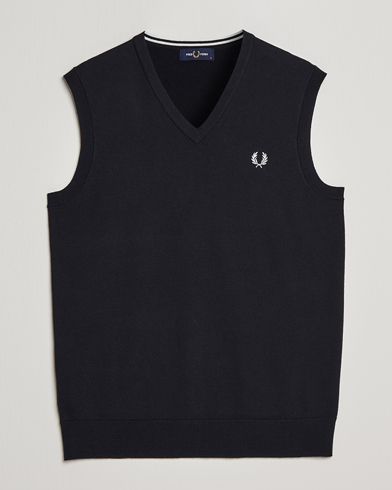 Herre | Fred Perry | Fred Perry | Classic V-Neck Tank Black