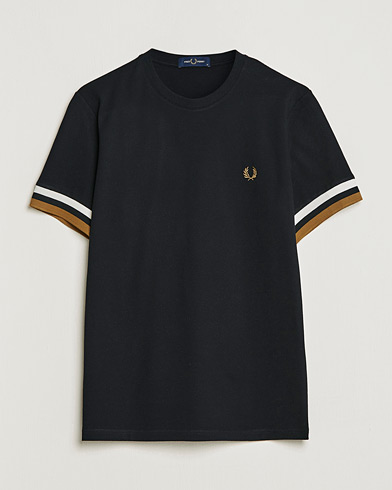 Herre |  | Fred Perry | Boled Tipped Pique T-Shirt Black