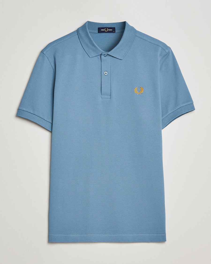 Herre | | Fred Perry | Plain Polo Shirt Ash Blue