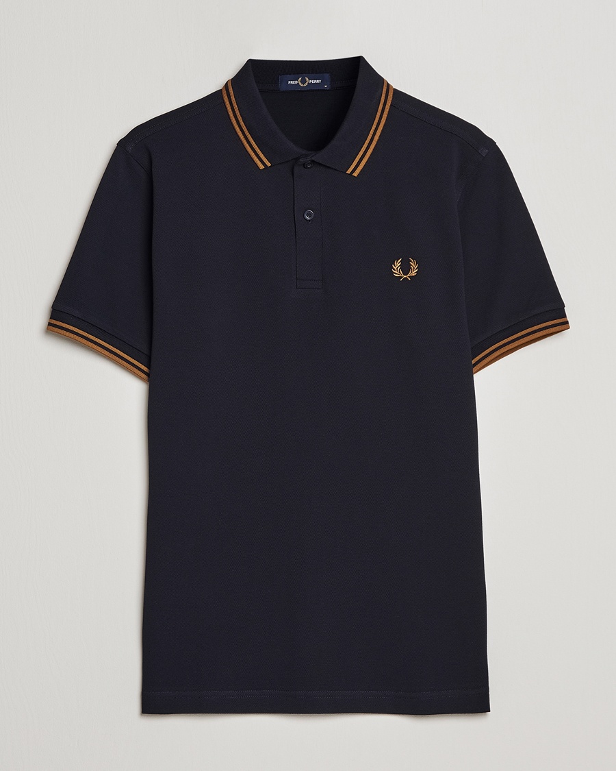 Herre | | Fred Perry | Twin Tipped Polo Shirt Navy