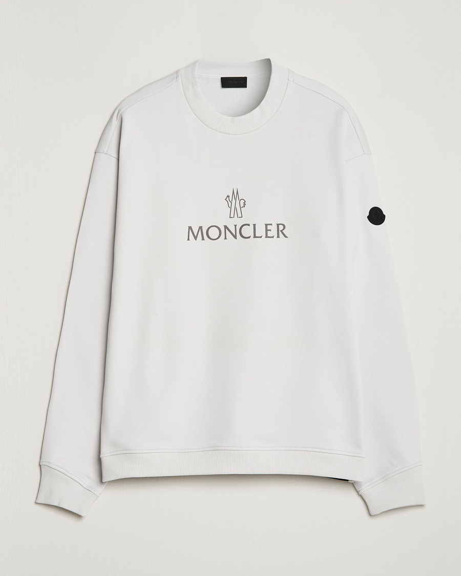 Herre | | Moncler | Lettering Logo Sweatshirt White