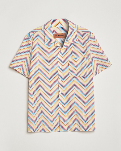Herre | Luxury Brands | Missoni | Zig Zag Short Sleeve Shirt Multicolor