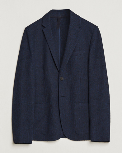 Herre | Dressjakker | Harris Wharf London | Cotton Frisè Blazer Blue/Black