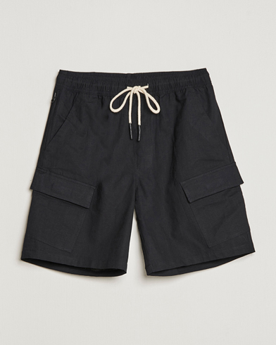 Herre | Shorts | OAS | Cargo Linen Shorts Black